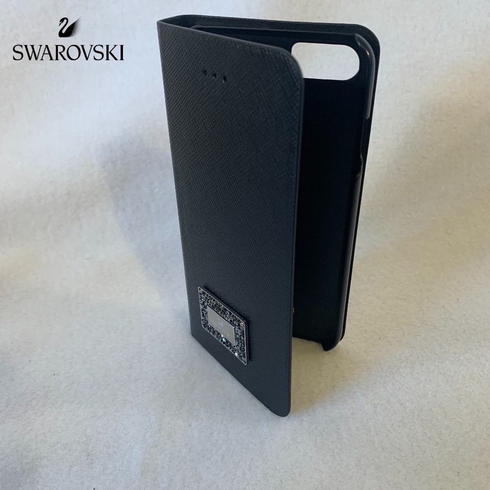 Swarovski iPhone 7 Jeweled Case NWT only unsealed for photo 2 sided clamshell